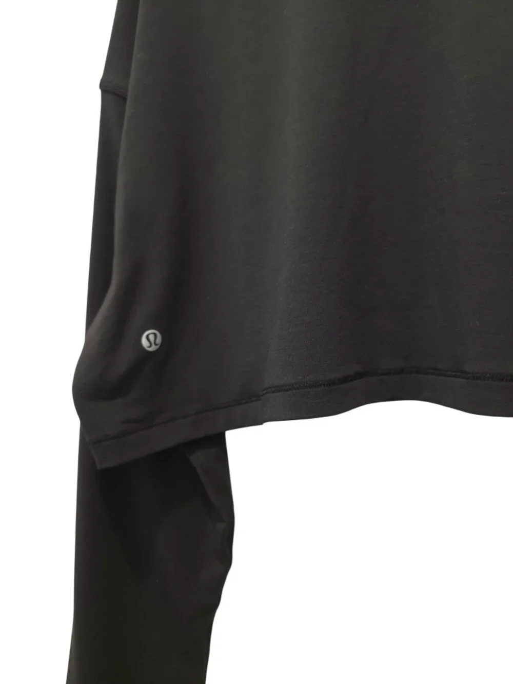 Lululemon Jersey Training Super-Cropped Loose-Fit Long-Sleeve Athleisure Top XL - Picture 6 of 6